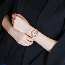 Load image into Gallery viewer, Tissot T Wave Mother of Pearl Dial Rose Gold Steel Strap Watch For Women - T112.210.33.113.00