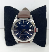 Load image into Gallery viewer, Tissot Gentlemen Powermatic 80 Silicium Blue Dial Brown Leather Strap Watch For Men - T127.407.16.041.00