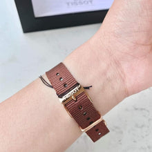 Load image into Gallery viewer, Tissot Everytime Desire White Dial Maroon NATO Strap Watch for Women - T109.210.37.031.00
