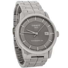 Load image into Gallery viewer, Tissot Luxury Powermatic 80 Grey Dial Silver Steel Strap Watch for Men - T086.407.11.061.00