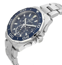 Load image into Gallery viewer, Tag Heuer Aquaracer Blue Dial SIlver Steel Strap Watch for Men - CAY111B.BA0927