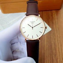 Load image into Gallery viewer, Tissot T Classic Everytime White Dial Brown Leather Strap Watch for Men - T109.610.36.031.00