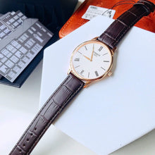 Load image into Gallery viewer, Tissot Tradition 5.5 White Dial Brown Leather Strap Watch for Men - T063.409.36.018.00