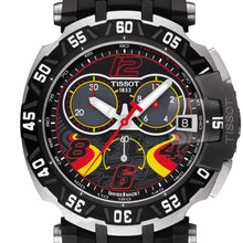 Load image into Gallery viewer, Tissot T Race Chronograph Stefan Bradl Special Edition Black Dial Black Rubber Strap Watch for Men - T092.417.27.057.02