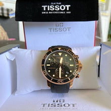 Load image into Gallery viewer, Tissot Seastar 1000 Chronograph Black Dial Black Rubber Strap Watch For Men - T120.417.37.051.00