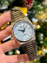 Load image into Gallery viewer, Tissot PRX Powermatic 80 Ice Blue Dial Silver Steel Strap Watch for Men - T137.207.11.351.00