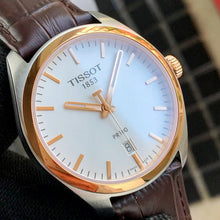 Load image into Gallery viewer, Tissot T Classic PR 100 Quartz White Dial Brown Leather Strap Watch for Men - T101.410.26.031.00