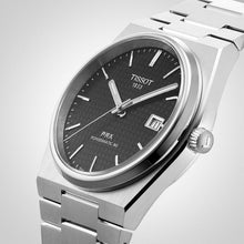 Load image into Gallery viewer, Tissot PRX Powermatic 80 Black Dial Silver Steel Strap Watch for Men - T137.407.11.051.00