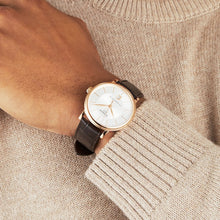 Load image into Gallery viewer, Tissot Carson Premium Powermatic 80 White Dial Brown Leather Strap Watch For Men - T122.407.36.031.00