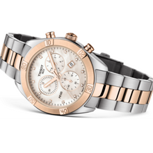 Load image into Gallery viewer, Tissot PR 100 Sport Chic Chronograph Diamonds Mother of Pearl Dial Two Tone Steel Strap Watch for Women - T101.917.22.116.00