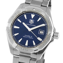 Load image into Gallery viewer, Tag Heuer Aquaracer Automatic Blue Dial Silver Steel Strap Watch for Men - WAY2112.BA0928
