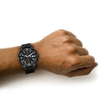 Load image into Gallery viewer, Tag Heuer Aquaracer Chronograph PVD Black Dial Black Nylon Strap Watch for Men - CAY218A.FC6361