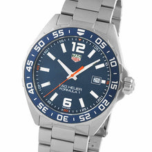 Load image into Gallery viewer, Tag Heuer Formula 1 Quartz Blue Dial Silver Steel Strap Watch for Men - WAZ1010.BA0842