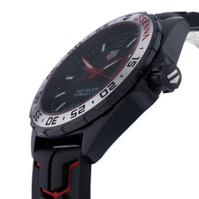 Load image into Gallery viewer, Tag Heuer Formula 1 Senna Special Edition Black Dial Two Tone Rubber Strap Watch for Men - WAZ1014.FT8027