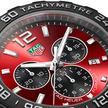 Load image into Gallery viewer, Tag Heuer Formula 1 Chronograph Red Dial Red Rubber Strap Watch for Men - CAZ101AN.FT8055