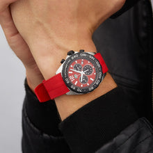 Load image into Gallery viewer, Tag Heuer Formula 1 Chronograph Red Dial Red Rubber Strap Watch for Men - CAZ101AN.FT8055