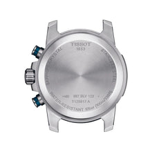 Load image into Gallery viewer, Tissot Supersport Chrono Blue Dial Silver Steel Strap Watch For Men - T125.617.11.041.00