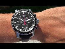 Load image into Gallery viewer, Tissot Supersport Chrono Black Dial Black Leather Strap Watch for Men - T125.617.16.051.00