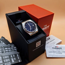 Load image into Gallery viewer, Tissot PRX Powermatic 80 Blue Dial Blue Leather Strap Watch for Men - T137.407.16.041.00