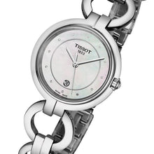 Load image into Gallery viewer, Tissot T Trend Flamingo Mother of Pearl Dial Silver Steel Strap Watch for Women - T094.210.11.116.00