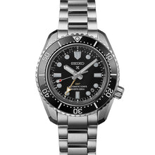 Load image into Gallery viewer, Seiko Prosprex Dark Depths GMT Automatic Black Dial Silver Steel Strap Watch For Men - SPB383J1