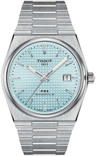 Load image into Gallery viewer, Tissot PRX Powermatic 80 Ice Blue Tiffany Dial Silver Steel Strap Watch for Men - T137.407.11.351.00