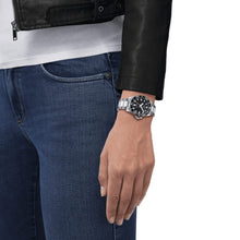 Load image into Gallery viewer, Tissot Seastar 1000 Lady Black Dial Silver Steel Strap Watch for Women - T120.210.11.051.00