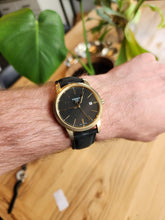 Load image into Gallery viewer, Tissot T Classic Dream Black Dial Black Leather Strap Watch for Men - T033.410.36.051.01