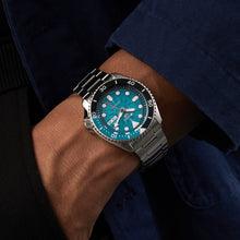 Load image into Gallery viewer, Seiko 5 Sports SKX Skeleton Green Dial Silver Steel Strap Watch For Men - SRPJ45K1
