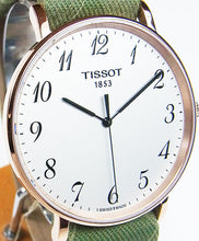 Load image into Gallery viewer, Tissot T Classic Everytime White Dial Green Nylon Strap Watch for Men - T109.610.38.032.00