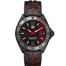 Load image into Gallery viewer, Tag Heuer Formula 1 Senna Special Edition Black Dial Two Tone Rubber Strap Watch for Men - WAZ1014.FT8027