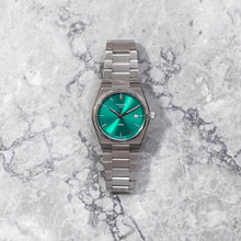 Load image into Gallery viewer, Tissot PRX Green Dial Silver Steel Strap Watch for Women - T137.210.11.081.00