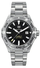 Load image into Gallery viewer, Tag Heuer Aquaracer Automatic Black Dial Silver Steel Strap Watch for Men - WAY2010.BA0927