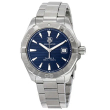 Load image into Gallery viewer, Tag Heuer Aquaracer Automatic Blue Dial Silver Steel Strap Watch for Men - WAY2112.BA0928