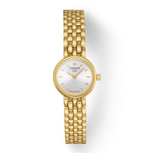 Load image into Gallery viewer, Tissot T Lady Lovely Silver Dial Gold Steel Strap Watch For Women - T058.009.33.031.00
