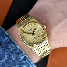 Load image into Gallery viewer, Tissot PRX Powermatic 80 Gold Dial Gold Steel Strap Watch for Men - T137.207.33.021.00