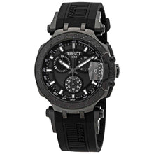 Load image into Gallery viewer, Tissot T Race Chronograph Anthracite Black Dial Black Silicone Strap Watch For Men - T115.417.37.061.03