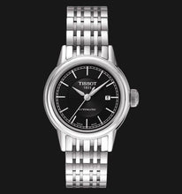 Load image into Gallery viewer, Tissot Carson Automatic Black Dial Silver Steel Strap Watch For Women - T085.207.11.051.00