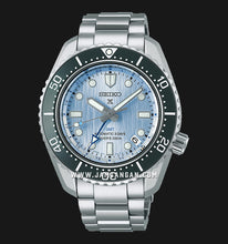 Load image into Gallery viewer, Seiko Prospex Limited Edition Automatic GMT Glacier Blue Dial Silver Steel Strap Watch For Men - SPB385J1