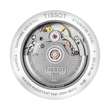Load image into Gallery viewer, Tissot Carson Premium Powermatic 80 Black Dial Black Leather Strap Watch For Men - T122.407.16.051.00