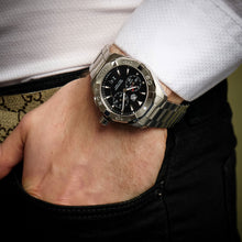 Load image into Gallery viewer, Tag Heuer Aquaracer Chronograph Black Dial Silver Steel Strap Watch for Men - CAY1110.BA0927
