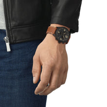 Load image into Gallery viewer, Tissot T Sport Chrono XL Black Dial Brown Leather Strap Watch For Men - T116.617.36.057.00