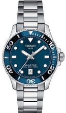 Load image into Gallery viewer, Tissot Seastar 1000 Lady Blue Dial Silver Steel Strap Watch For Women - T120.210.11.041.00