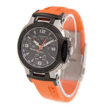 Load image into Gallery viewer, Tissot T Race Chronograph Black Dial Orange Rubber Strap Watch for Women - T048.217.27.057.00