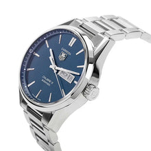 Load image into Gallery viewer, Tag Heuer Carrera Automatic Blue Dial Silver Steel Strap Watch for Men - WAR201E.BA0723