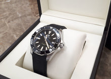 Load image into Gallery viewer, Tag Heuer Aquaracer Black Dial Black Rubber Strap Watch for Men - WAY111A.FT6151