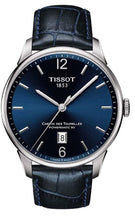 Load image into Gallery viewer, Tissot Chemin Des Tourelles Powermatic 80 Blue Dial Blue Leather Strap Watch for Men - T099.407.16.047.00