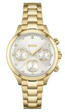 Load image into Gallery viewer, Hugo Boss Hera White Dial Gold Steel Strap Watch for Women - 1502628
