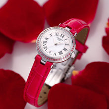 Load image into Gallery viewer, Tissot Bellissima Small Lady Diamonds Mother of Pearl Dial Red Leather Strap Watch For Women - T126.010.66.113.00