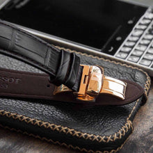 Load image into Gallery viewer, Tissot T Classic Chemin Des Tourelles Powermatic 80 Brown Dial Brown Leather Strap Watch for Men - T099.407.36.447.00